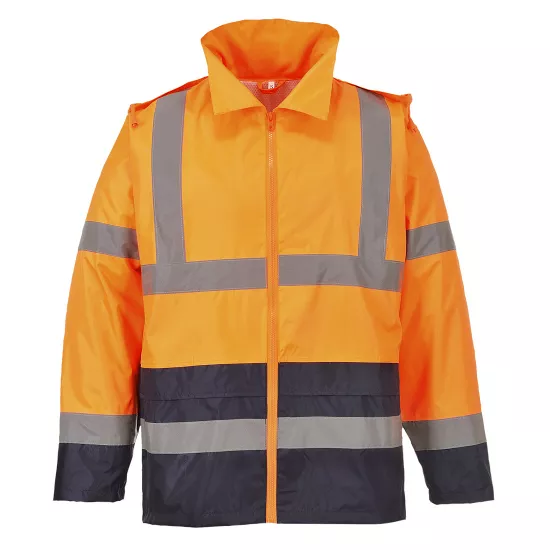 Augstas redzamības lietus virsjaka, Portwest H443 Augstas redzamības apģērbs, Ūdens necaurlaidīgs apģērbs image