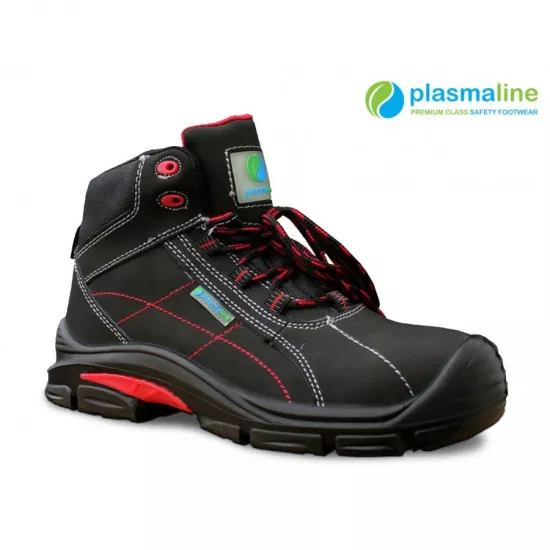 Ādas darba apavi, Plasmaline S3, Plastika ar Kevlaru, platai pēdai Darba apavi, Darba zābaki image