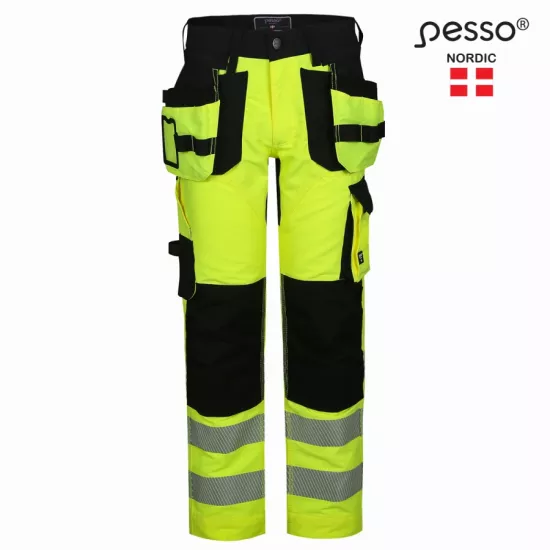 Augstas redzamības bikses Pesso, dzeltenā krāsā, URANUS Flexpro 135 image
