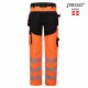 Augstas redzamības bikses Pesso, oranžā krāsā, URANUS Flexpro 135 Darba apģērbs, Darba bikses, Augstas redzamības apģērbs image