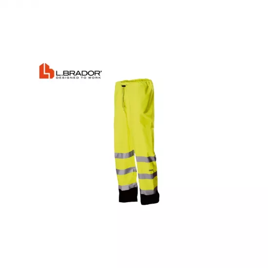 Augstas redzamības ūdensnecaurlaidīgas bikses, L.Brador 930 Darba apģērbs, Darba bikses, Augstas redzamības apģērbs, Ūdens necaurlaidīgs apģērbs image