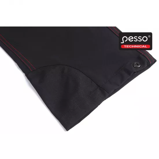 Darba bikses, Pesso Stretch Mercury, melnas Darba apģērbs, Darba bikses image