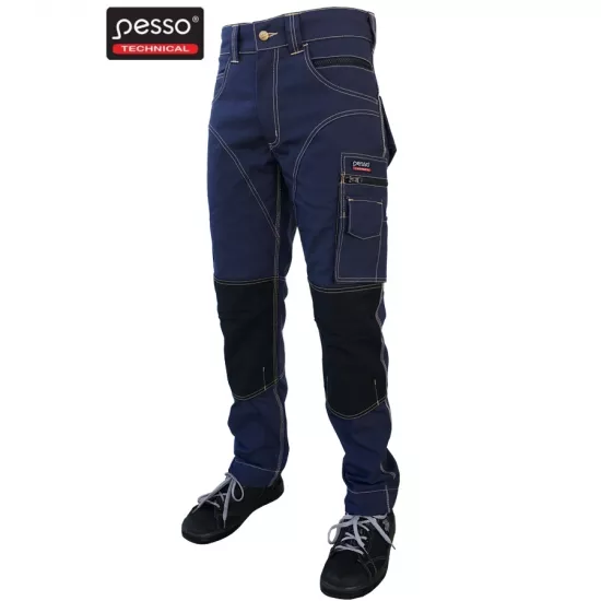Darba bikses Pesso, zilas Darba apģērbs, Darba bikses image