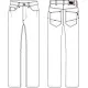 Elastīgi vīriešu džinsi, TRANEMO 6352 85 Darba apģērbs, Darba bikses image