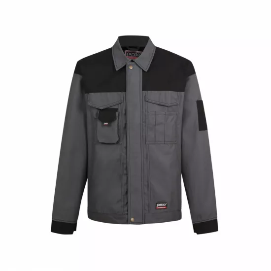 Darba jaka no īpaši izturīga Canvas auduma, pelēka, Pesso Darba apģērbs, Darba jakas image