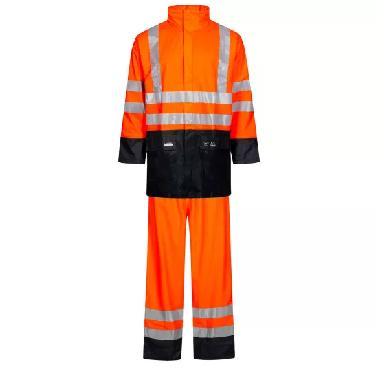 Augstas redzamības ūdensnecaurlaidīgs darba kostīms, Lyngsøe LR552 Darba apģērbs, Darba kostīmi, Augstas redzamības apģērbs, Ūdens necaurlaidīgs apģērbs image