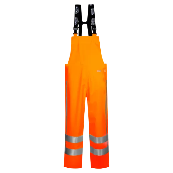 Augstas redzamības ūdensnecaurlaidīgs puskombinezons, Lyngsøe LR79-RWS Darba apģērbs, Darba puskombinezoni, Augstas redzamības apģērbs, Ūdens necaurlaidīgs apģērbs image
