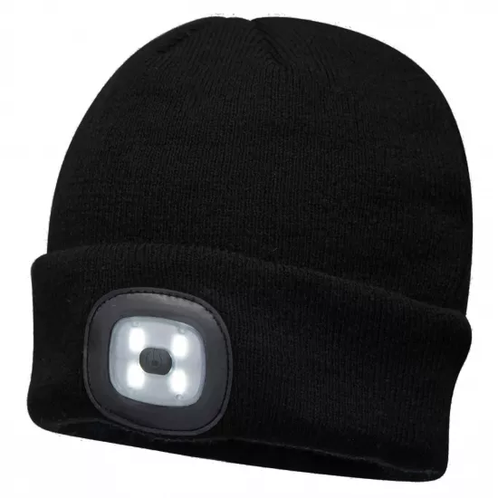 Cepure ar uzlādējamu LED lampu, Portwest B028 Darba apģērbs, Galvas aizsardzība, Cepures, lakati image