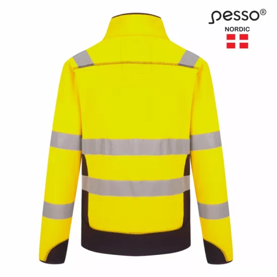 Flīsa auduma jaka, dzeltenā krāsā, Pesso Darba apģērbs, Jakas, džemperi, Augstas redzamības apģērbs image