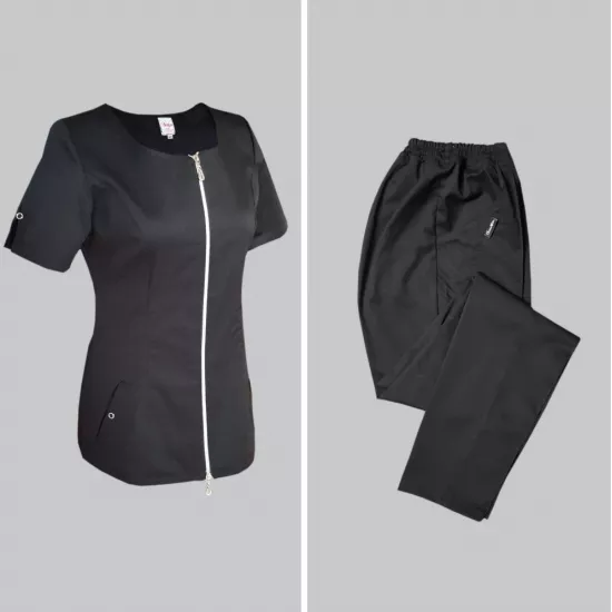 Sieviešu medicīnas kostīms ar elastānu Lija A-3E-UZ+KL-KE Darba apģērbs, Medicīnas apģērbs image