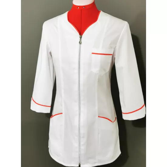 Sieviešu medicīnas jaka Rasa Darba apģērbs, Medicīnas apģērbs, Skaistumkopšanas nozarei image
