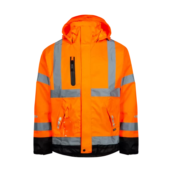 Augstas redzamības ūdensnecaurlaidīga virsjaka, Lyngsøe Fox9057 Darba apģērbs, Virsjakas, Augstas redzamības apģērbs, Ūdens necaurlaidīgs apģērbs image