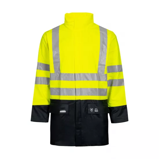 Augstas redzamības ūdensnecaurlaidīga virsjaka, Lyngsøe LR3055 Darba apģērbs, Virsjakas, Augstas redzamības apģērbs, Ūdens necaurlaidīgs apģērbs image