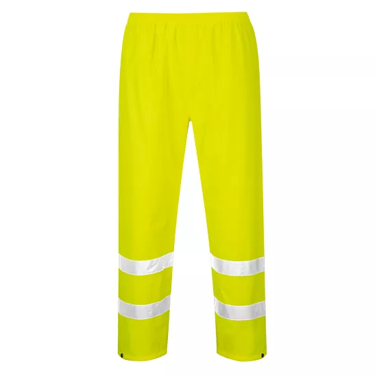 Augstas redzamības lietus bikses, Portwest H441 Darba bikses, Augstas redzamības apģērbs, Ūdens necaurlaidīgs apģērbs image