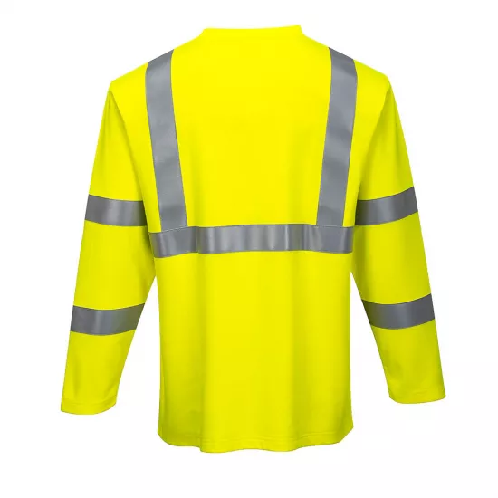 Augstas redzamības T-krekls ar garām piedurknēm, Portwest FR96 T-krekli, Polo krekli, krekli, Augstas redzamības apģērbs image
