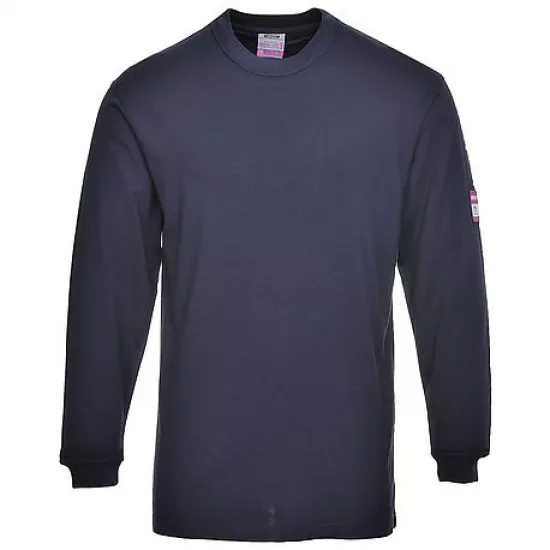 Liesmu izturīgs antistatisks krekls ar garām piedurknēm, Portwest FR11 T-krekli, Polo krekli, krekli image