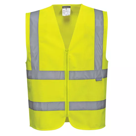 Augstas redzamības veste ar atstarojošu lenti un rāvējslēdzēju Portwest C375 Vestes, Augstas redzamības apģērbs image