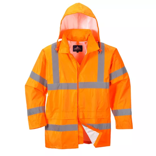Augstas redzamības lietus virsjaka, Portwest H440 Virsjakas, Augstas redzamības apģērbs, Ūdens necaurlaidīgs apģērbs image